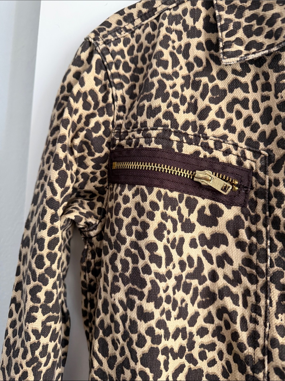 Leopard Print Zip-Front Jumpsuit‎ XS - Picture 3 of 10